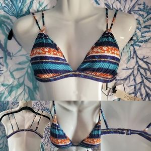 🆕️Sofia Vergara Bikini Top NWT Southwest Style Boho Sz M